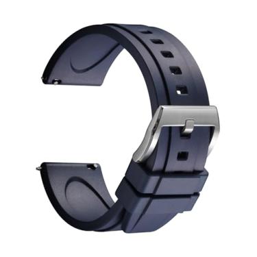 Imagem de REZERO Pulseiras de borracha de borracha, de liberação rápida, pulseiras de relógio esportivo de substituição 19 20 21 22 23 24 mm para homens, mulheres, adolescentes e presentes