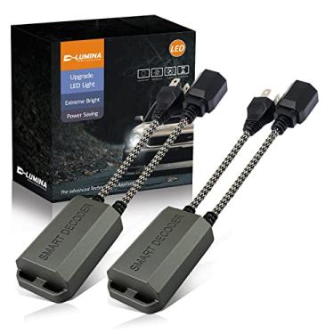 Imagem de D-Lumina H4 HB2 9003 Decodificador de Canbus LED Arnês Anticintilação, Decodificador sem Erros de Resistor de Lâmpadas LED, Resistor de Capacitores de Cancelador de Aviso LED (1 par)