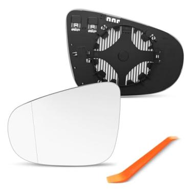 Imagem de SNEMEEY Compatível com Volkswagen VW Golf MK6 Golf Gti Espelho lateral do motorista 2010 2011 2012 2013 2014, vidro de substituição do espelho retrovisor do lado esquerdo, aquecido por energia com