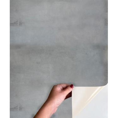 Imagem de Adesivo Piso Chão Lavável Chão Marmore Cimento Queimada - DecoraPlus
