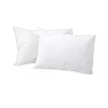 Imagem de Fronha Avulsa Branca 100% Algodão Premium 50X70Cm