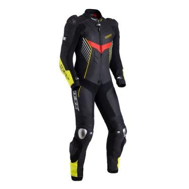 Imagem de Macacao Motociclista Profissional Texx 1 Peca Pista, Vermelho, 5XL