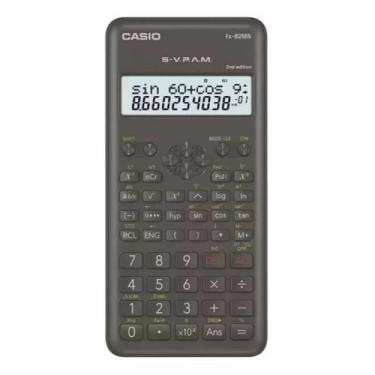 Imagem de Calculadora Científica, Preta, Visor de 2 Linhas com 10 Dígitos, 240 f