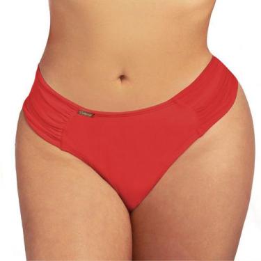 Imagem de Calcinha de biquíni fio duplo cintura alta plus size borboleta - Estig