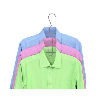 Imagem de Cabide triplo para camisas cromado Arthi