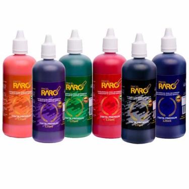 Imagem de kit 6 Tintas de 120ml para quadro branco - Pincel Raro
