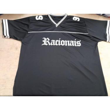 Imagem de Racionais  - camisa    modelo2 - RR, Preto, EG