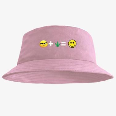 Imagem de Chapéu Bucket Hat Estampado Emoji - MP Moda Masculina, Único, Rosa