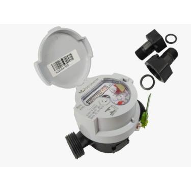 Imagem de Hidrômetro Unijato Composite 3/4 (DN20) 3 m/h - QN 1,5m/h + Conexões d