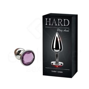 Imagem de Plug Anal "P" em Formato Cônico com Joia na Base - Hard, Cromado com P