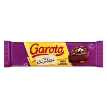 Imagem de Barra De Chocolate Meio Amargo 500g - Garoto