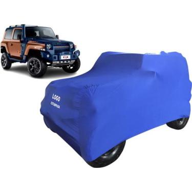 Imagem de Capa De Tecido Para Proteção De Carros Troller T4 - Mz, Azul