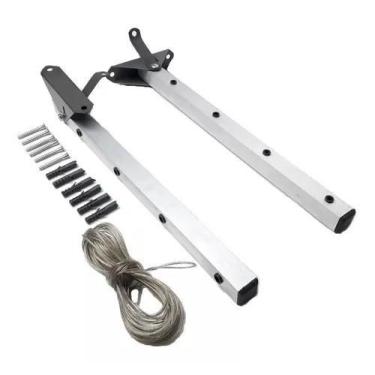 Imagem de Varal Estendedor De Roupas Retratil De Parede Muro Varanda - RK