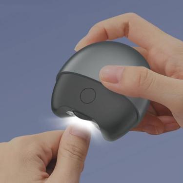 Imagem de Cortador de Unhas Elétrico, Aparador de Unhas de Segurança Recarregável USB (não para Unhas Dos pés) para Pessoas Com LED, Recarregável e 2 Velocidades para Bebês, Crianças,