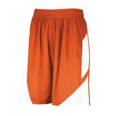 Imagem de Short de basquete Augusta Youth Step-Back Laranja/Branco Grande