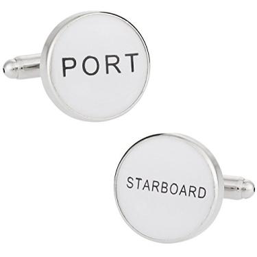 Imagem de Abotoaduras de estibordo com porta Cuff-Daddy com caixa de apresentação