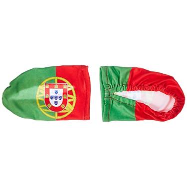 Imagem de Bandeira de espelho de carro de Portugal 15 x 10 cm - Bandeiras de espelho de carro português - 2 peças - Drapeau Portugal AZ FLAG