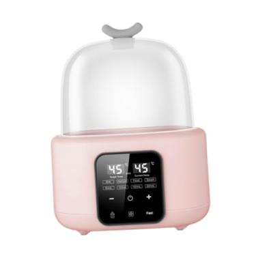 Imagem de EHJRE Aquecedor de mamadeiras, esterilizador e secador de mamadeiras, com LCD para casa, Rosa