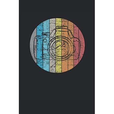 Imagem de Kamera Line Art Objektiv Fotograf Zeichnung Retro Vintage: KALENDER - Lustiges Vintage Kamera Kameramann Regisseur Design, Retro Geschenkidee - A5 ... Journal, Notiz, Buch, To-Do Liste, Geburtstag