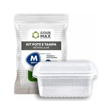 Imagem de Pote Descartável 500ml Microondas Marmita Fit - 144un