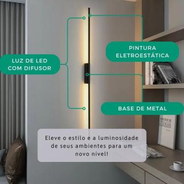 Imagem de Arandela LED Luminária Parede Corredor Sala Penteadeira Escritório Ele