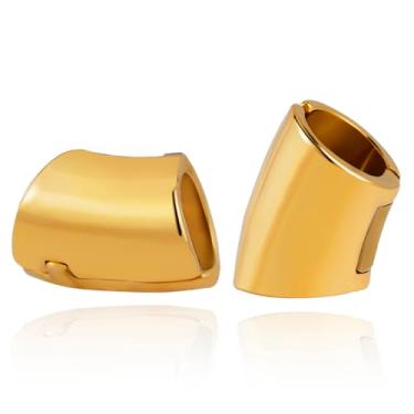 Imagem de Atomhole Kit de alongamento de orelha de vidro, 3 pares/6 peças 16G-12G alargador de orelha curto afunilado túneis sólidos conjunto de joias, 16mm(5/8"), Aço inoxidável, Sem Pedra Preciosa