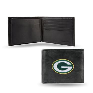 Imagem de Rico Industries Carteira de couro bordada NFL, Green Bay Packers, 8,25 x 10,8 cm