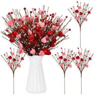 Imagem de Caules Artificiais de Flores Vermelhas Crowye (Dia dos Namorados) - Pa