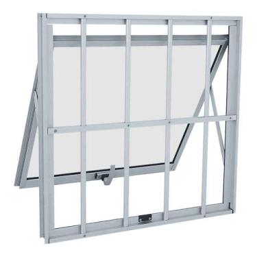 Imagem de Janela Maxim-Ar Grade Classic em Alumínio 60 x 60 x 4,7 cm 1 Folha Alu