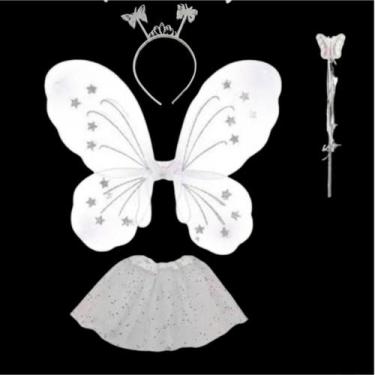 Imagem de Fantasia Borboleta Asa Fada Infantil Festa Carnaval Saia Tule - XZ-127