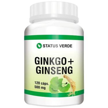 Imagem de Ginkgo Biloba com Ginseng 120 Cáps - Status Verde, Original