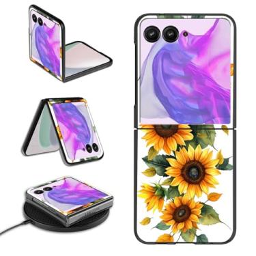 Imagem de Capa para celular Motorola Moto Razr 2024 para Moto Razr 50 capa para mulheres e homens fina rígida PC fina leve carregamento sem fio proteção à prova de choque capa flip para Moto Razr 2024,