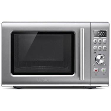 Imagem de Micro ondas BMO650SIL de Bancada 45 Litros Multifuncional de Aço Inoxidável, 900W, 110v, BREVILLE BMO650SIL1BUC1, Prateado