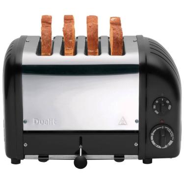 Imagem de Torradeira Elétrica 4 Fatias com 3 Níveis de Tostagem, 110v, DUALIT 47155, Preto