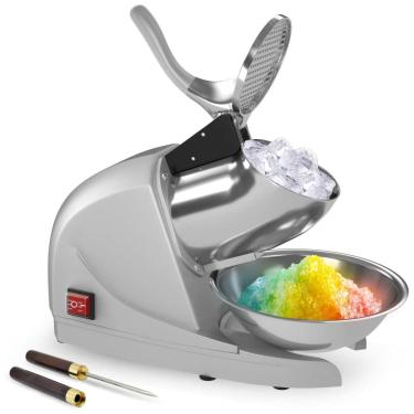 Imagem de OKF Máquina de Raspadinha Industrial, Aço Inoxidável, 99 kg, h, 110V, Cinza