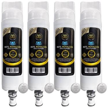 Imagem de Kit 4 Refil Vela Filtro Consul Cpc31 Cpc31ab Cpc31af Compatível Branco