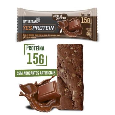 Imagem de Barra de proteina yes protein chocolate  naturebar 15g proteina (unida