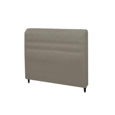 Imagem de Cabeceira Dama New Plus Casal 1400mm Veludo Slim Castor - Simbal