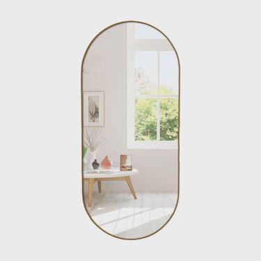 Imagem de Espelho Cápsula Grande 110cmx50cm Caramelo