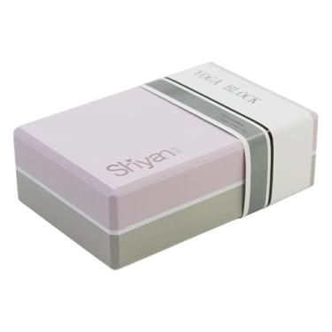 Imagem de kowaku Acessórios de ioga de bloqueio de ioga melhoram a flexibilidade do equipamento assistivo de ioga tijolo tijolo para a academia em casa Toning, Roxo E Cinza