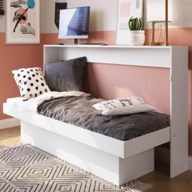 Imagem de Cama de Solteiro Articulada 195,6cm com Prateleira e Nichos - Art In Q