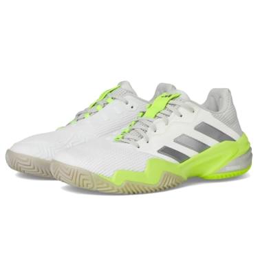 Imagem de adidas Tênis feminino Barricade 13, Branco/ferro metálico/limão lúcido, 34