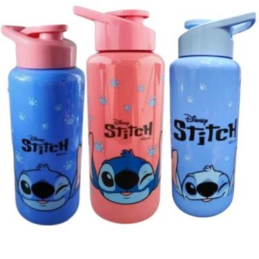 Imagem de Squeeze Garrafa Stitch Com Alça Tampa Para Água Suco 1Litro - JW SHOP,