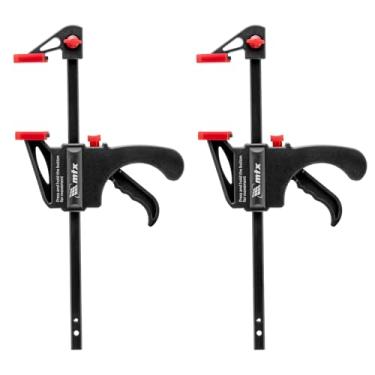 Imagem de Kit 2 Grampo Sargento Universal Tipo F Aperto Rápido 150x45mm