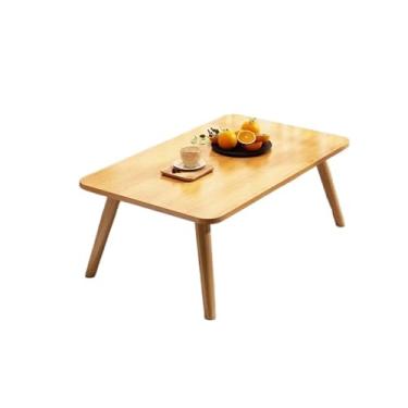 Imagem de Mesa de Centro Mesa de chão japonesa, mesa de centro pequena e mesa de chá, mesa de altar para meditação, mesa baixa para sentar no chão Mesa de Chá