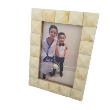 Imagem de Porta Retrato Madeira Revestido Em Resina 10 X 15Cm