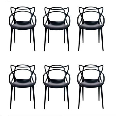 Imagem de Conjunto 6 Cadeiras Allegra Preto