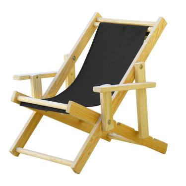 Imagem de Infantil Cadeira Espreguiçadeira Dobrável-preto