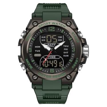 Imagem de findtime Relógio digital masculino esportivo à prova d'água, cronômetro militar, alarme, relógio de pulso masculino para corrida, natação, relógio de rosto grande, analógico, relojes para hombres