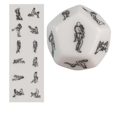 Imagem de Dado Erotico Sexo 12 Poses Tarefa Jogo Das Posiçoes Casal Sexy Homem X Mulher